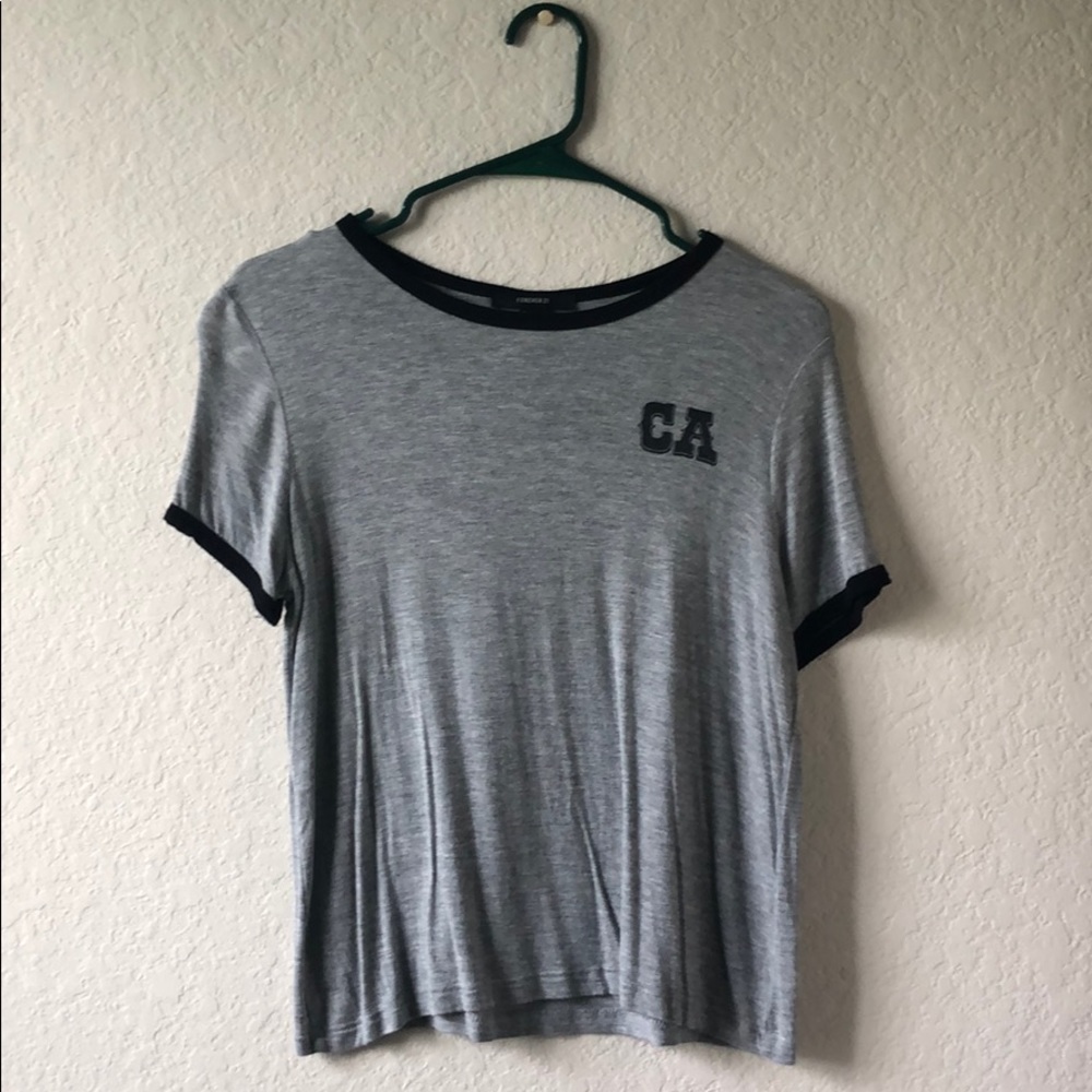 Soft gray top